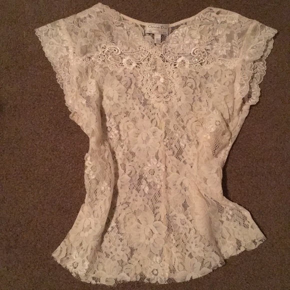dior lace top